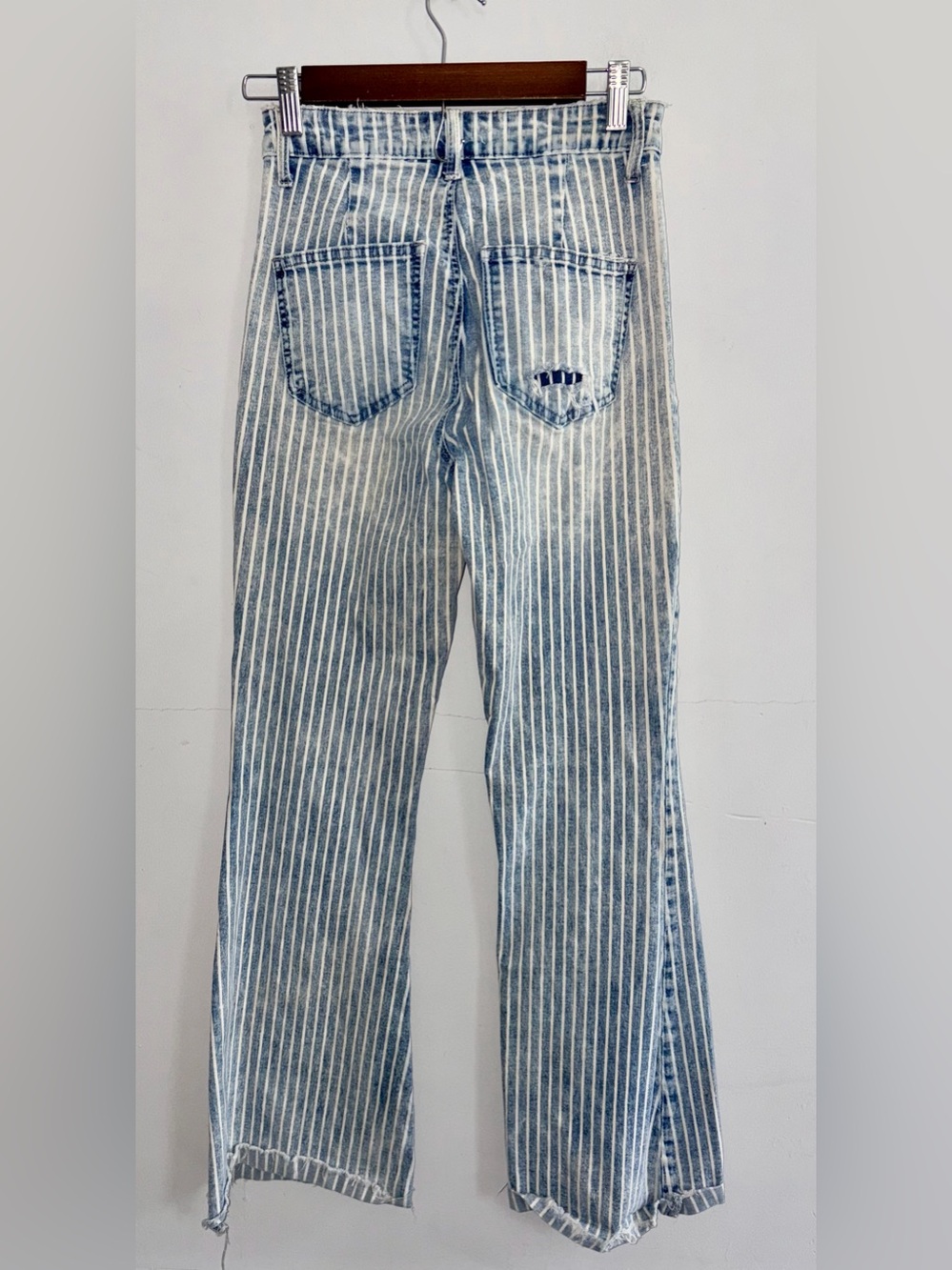 Willow & Root Railroad Striped Boho Pants sz 24 - Picture 2 of 10